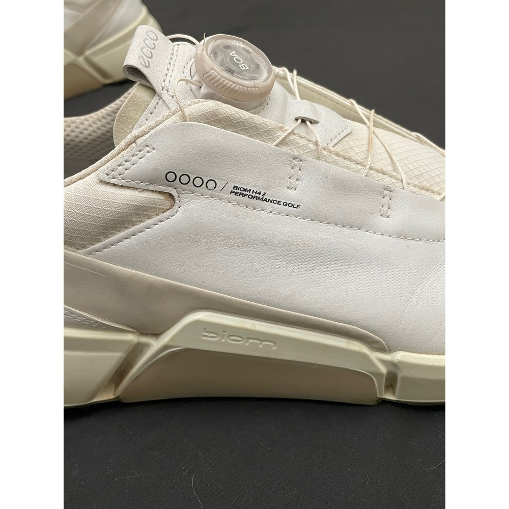 ECCO BIOM H4 Golf Shoes Mens 12-12.5 White BOA GORE-TEX Spikeless 108504-58336 - Picture 5 of 11